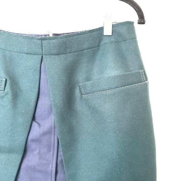 SACAI Wool Overlay Layered Skirt Sz 2 (M) - Picture 3 of 4
